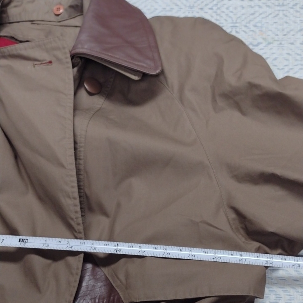 Coat Collectibles Women Classic Brown Trench Coat, Vacation,Travel. - Picture 12 of 14